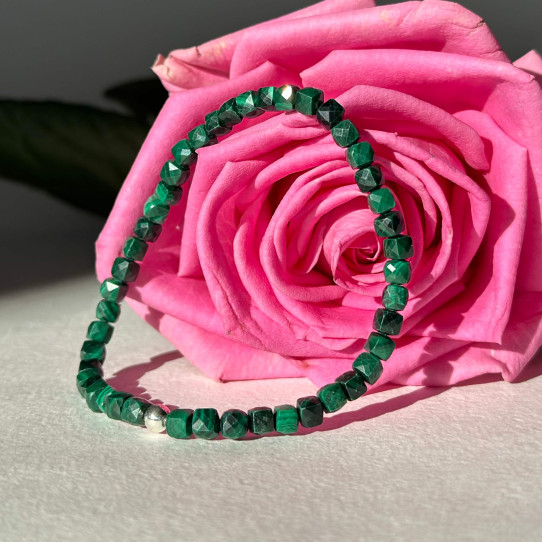 Bracelet with Malachite