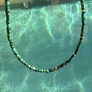 Choker Malachite natural