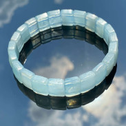 Natural aquamarine bracelet