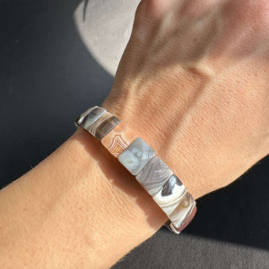 Botswana agate bracelet