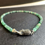 Natural emerald bracelet