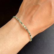 Natural emerald bracelet
