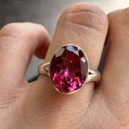 Silver Topaz ring