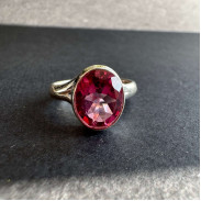 Silver Topaz ring