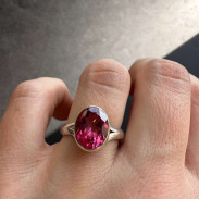 Silver Topaz ring