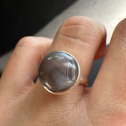 Ring with natural Agate