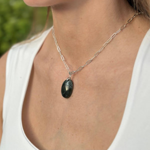 Natural Seraphinite pendant 