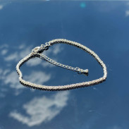 Silver ankle bracelet