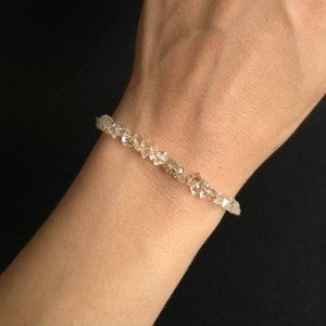 Bracelet "Herkimer diamond" natural