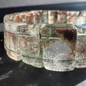 Natural landscape quartz bracelet
