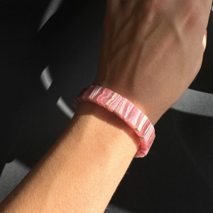 Natural rhodochrosite bracelet
