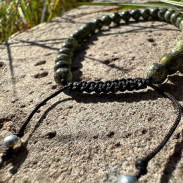 Natural serpentine bracelet