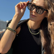 Natural serpentine bracelet