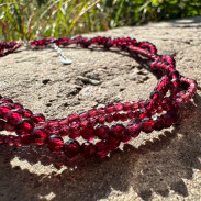 Necklace Natural garnet