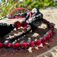 Necklace Natural garnet