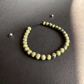 Men's bracelet Snake (Serpentine) natural on the pull