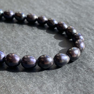 Choker Pearl black natural