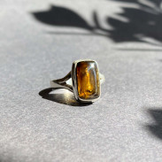 Tourmaline Dravit Ring