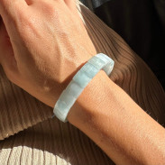 Natural aquamarine bracelet