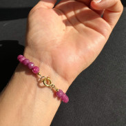 Natural ruby bracelet