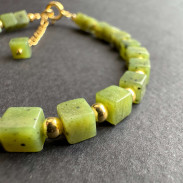 Gift for a jade wedding Natural Jade Bracelet