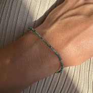 Natural emerald bracelet