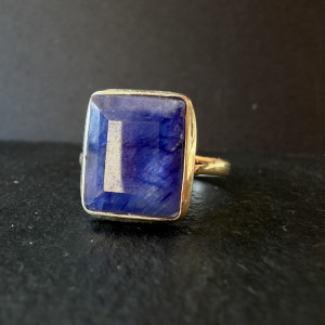 Silver Sapphire Ring