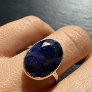 Silver Sapphire Ring