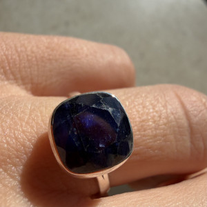Silver Sapphire Ring