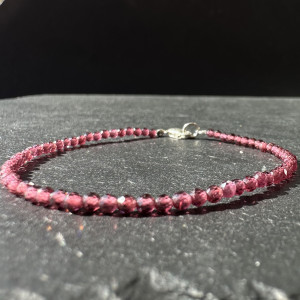 Natural garnet bracelet