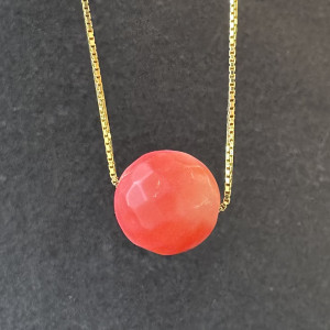 Natural coral pendant