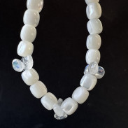 Mother of Pearl and Moonstone Bracelet, natural