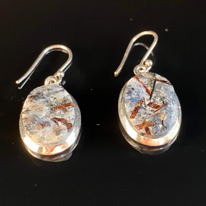 Silver Astrophyllite Earrings