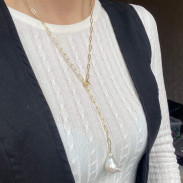 Pendant with Natural Baroque Pearls