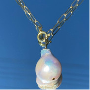 Pendant with Natural Baroque Pearls