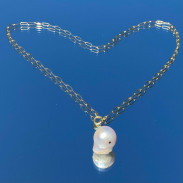 Pendant with Natural Baroque Pearls