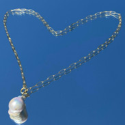 Pendant with Natural Baroque Pearls