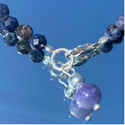 Necklace Sapphire and Tanzanite