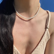 Choker Pearl natural