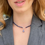 Necklace Sapphire and Tanzanite