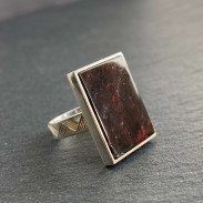 Silver Jasper Ring
