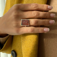 Silver Jasper Ring