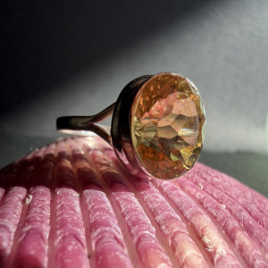 Silver Citrine Ring