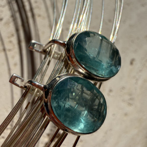 Silver Tanzanite Earrings