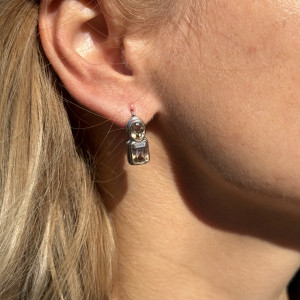 Natural Ametrine earrings made of silver