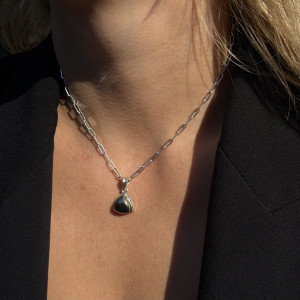 Natural pyrite pendant